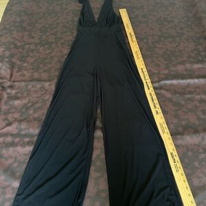 Haute Monde Black Utility Jumpsuit with Sleek Design